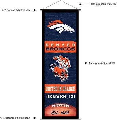 Wincraft Denver Broncos Banner und Schriftrollschild