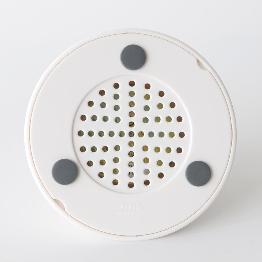 Alessi A09 W Kitchen Timer, Küchentimer aus thermoplastischem Harz, weiss ,, 10,5cm, Weiss