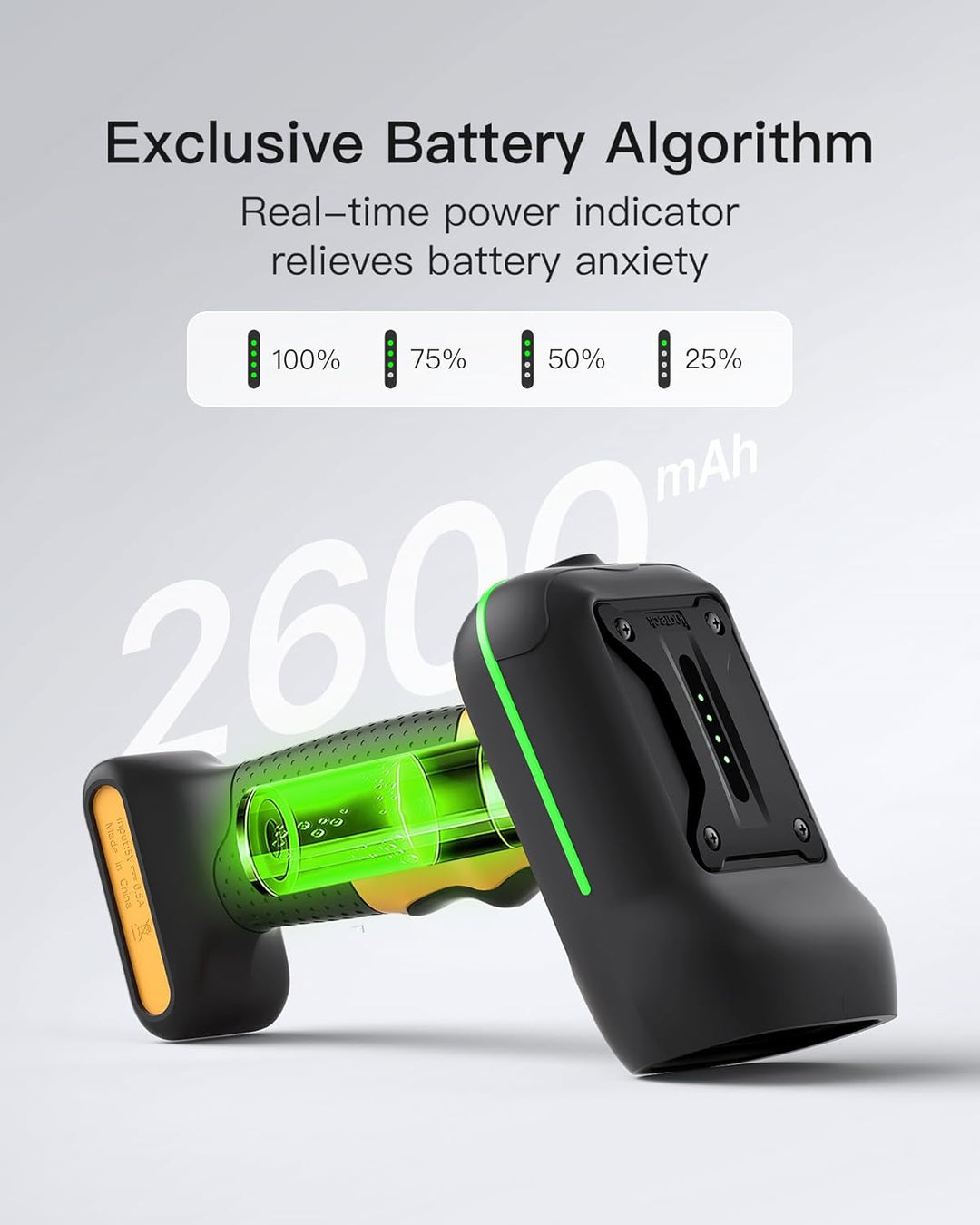 Inateck Barcode Scanner Bluetooth, 1D 2D QR Code Scanner Kabellos, Industrieller IP67 Wasser- und St