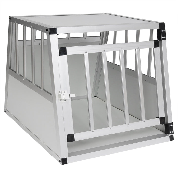 EUGAD Hundetransportbox Alu Hundebox Reisebox Autobox für kleine/mittlere Hunde Französische Bulldog