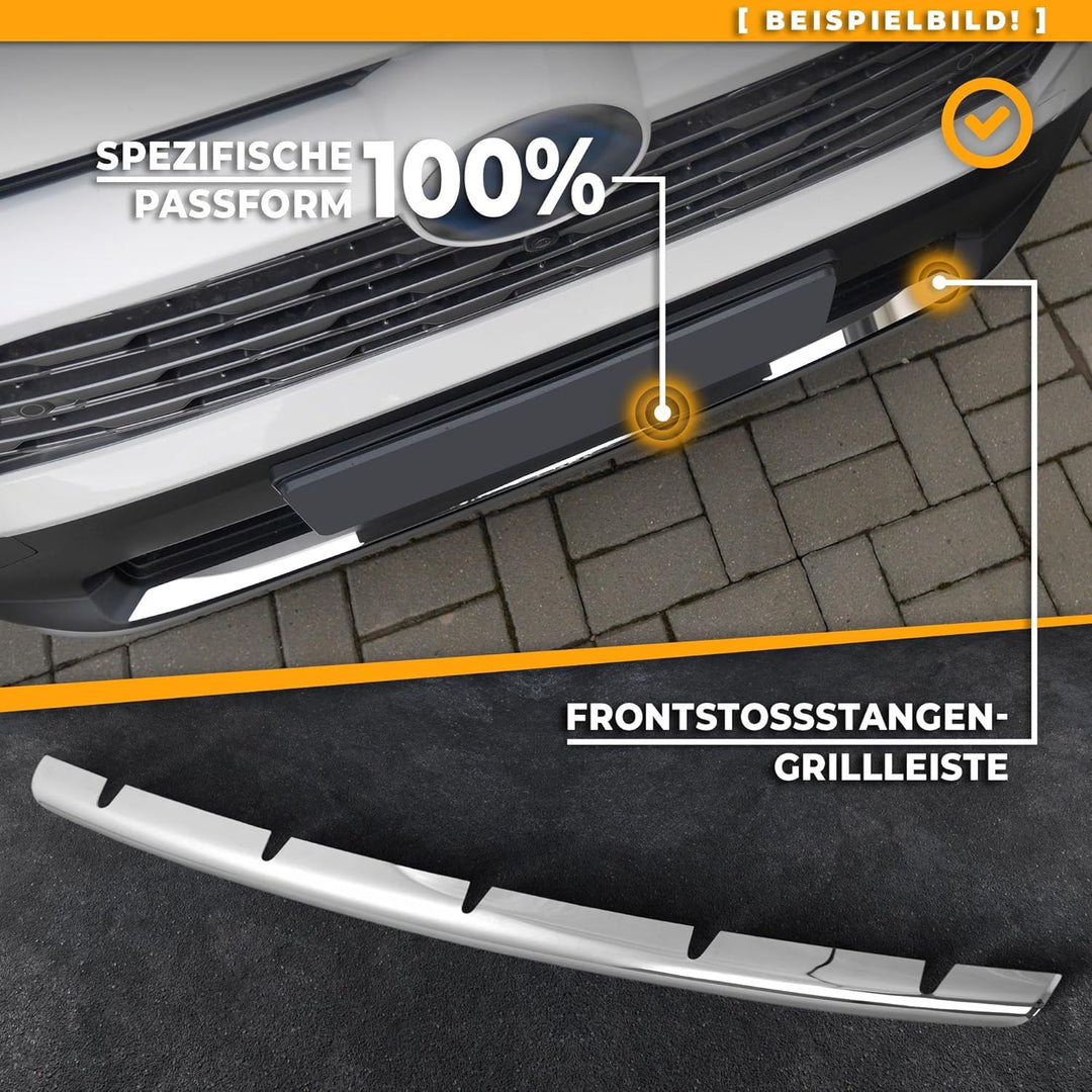 CHROMEMASTER | Kompatibel mit Renault Master 2011+ | Chromleisten Stossstange Vorne, untere Zierblen