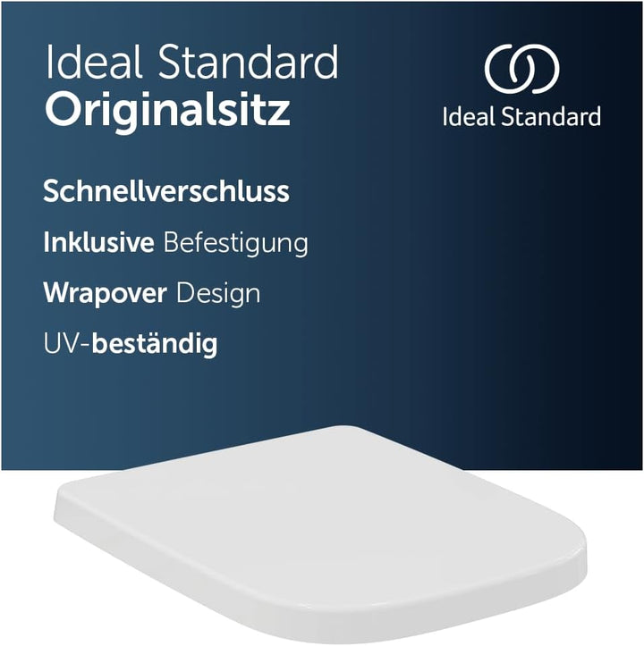 Ideal Standard T468201 Ideal Standard i.life B WC-Sitz, Wrapover, Weiss ohne Softclosing, ohne Softc