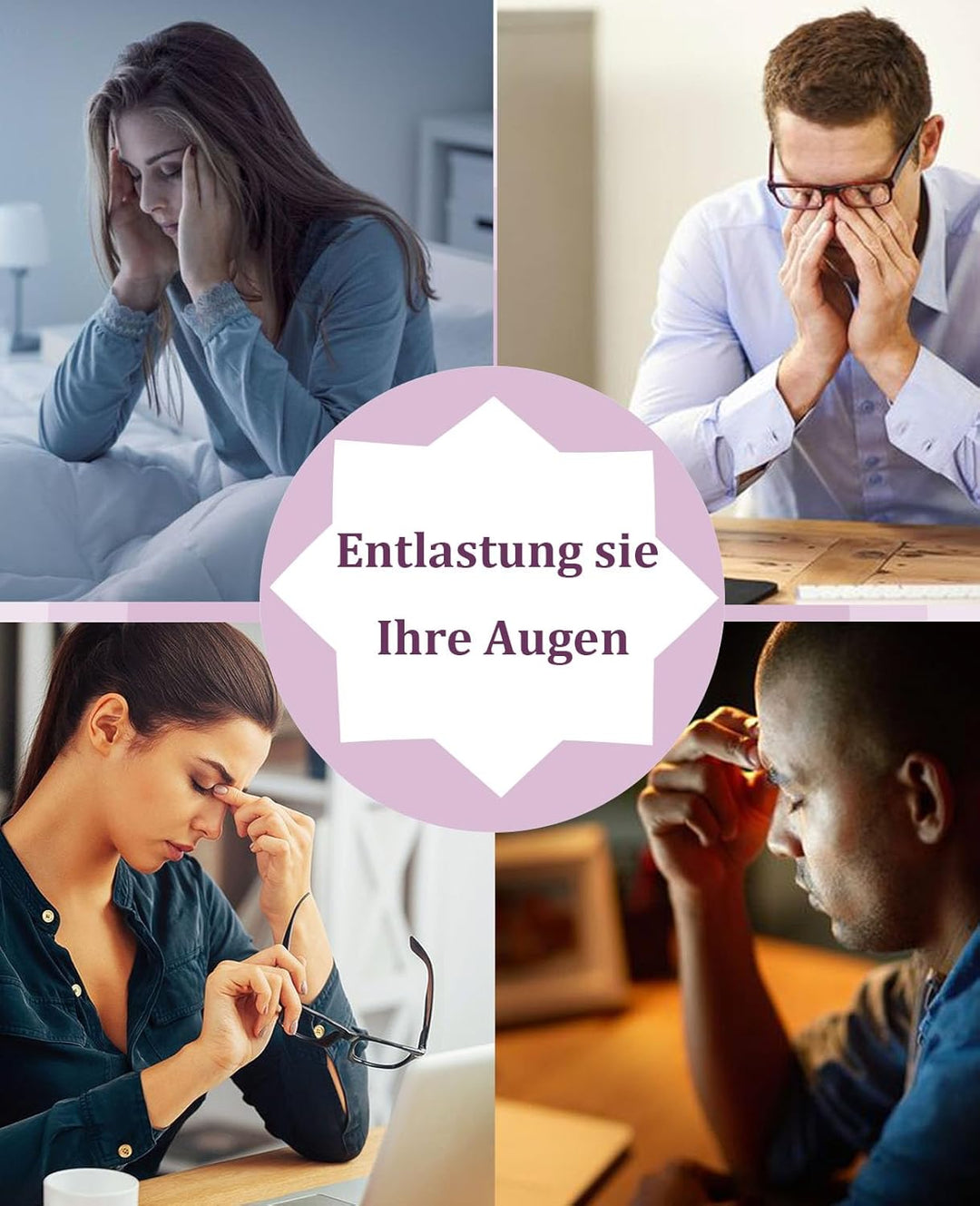 Beheizte Augenmaske, PJYU Seidenaugenmaske für geschwollene Augen, trockene Augen, Blepharitis-Behan