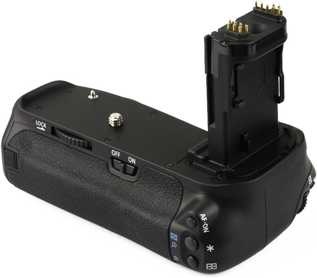 DSTE BG-E14 Batteriegriff + 2x LP-E6 Batterie + USB Ladegerät für Canon EOS 70D 80D