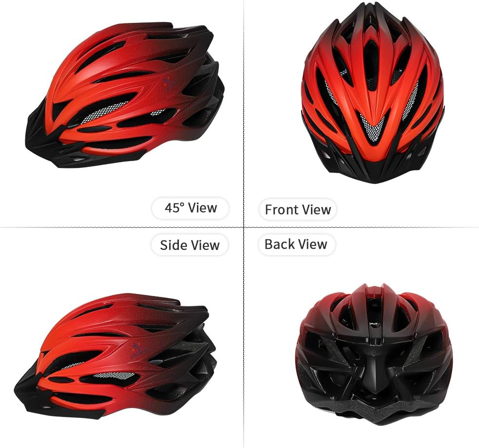 ioutdoor Premium Fahrradhelm, CE CPSC Zertifikat, Radhelm mit Abnehmbarer Sonnenblende und Insektenn