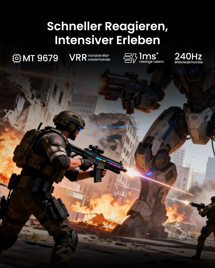 JMGO N3 Ultimate 4K Beamer Triple Laser Heimkino, 5800 ISO Lumen, Google TV mit Netflix, Lens Shift,