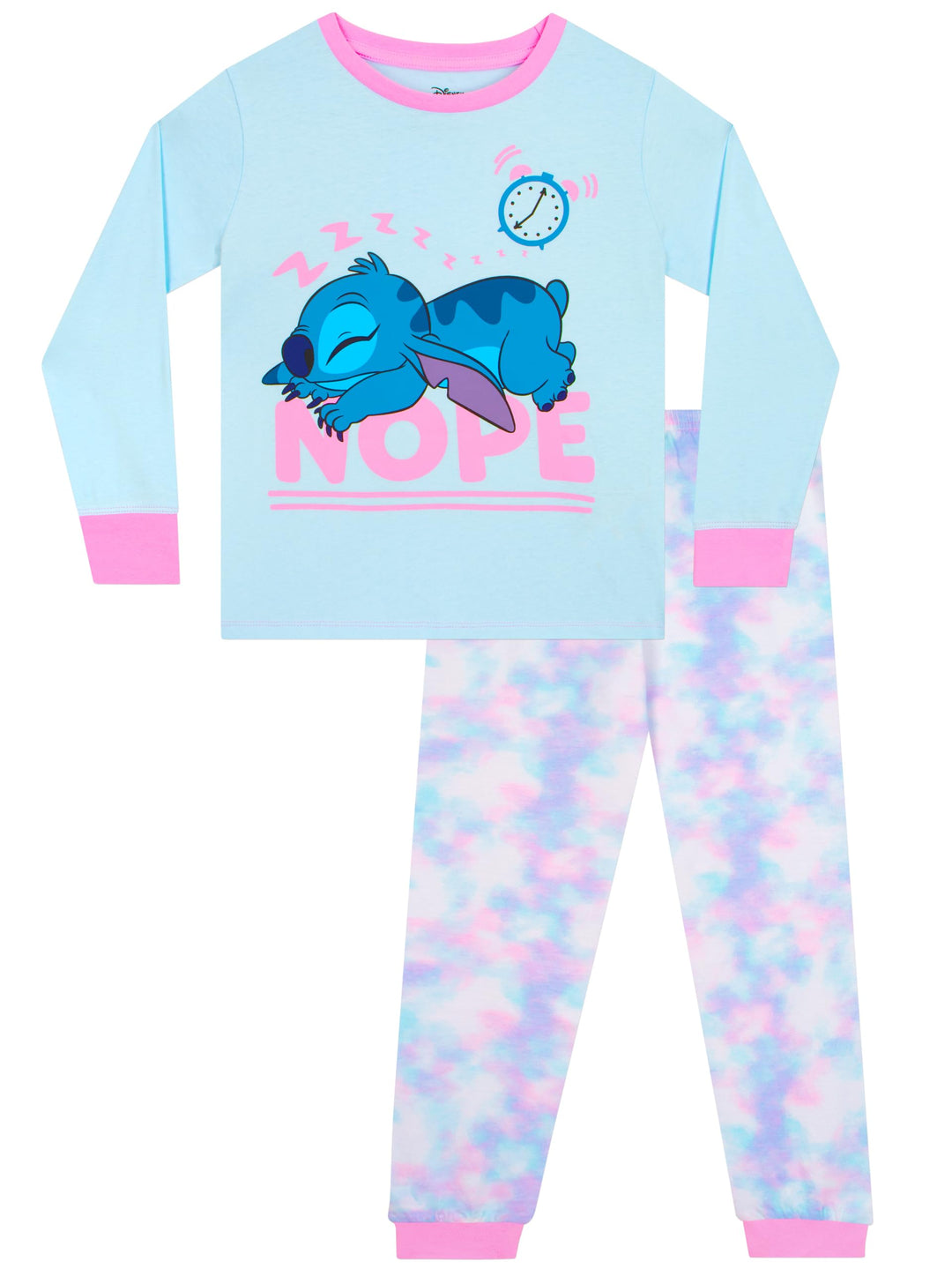Disney Stitch Schlafanzug | Lilo Und Stitch Pyjama Mädchen | Tie-Dye Schlafanzüge Für Mädchen 122 La
