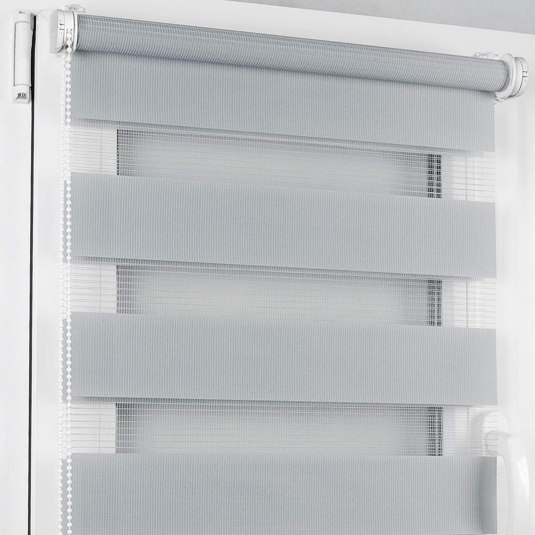 ROLLMAXXX Duo-rollo Doppelrollo Klemmfix ohne Bohren (130 x 150 cm, Weiss) 130 x 150 cm Weiss, B130