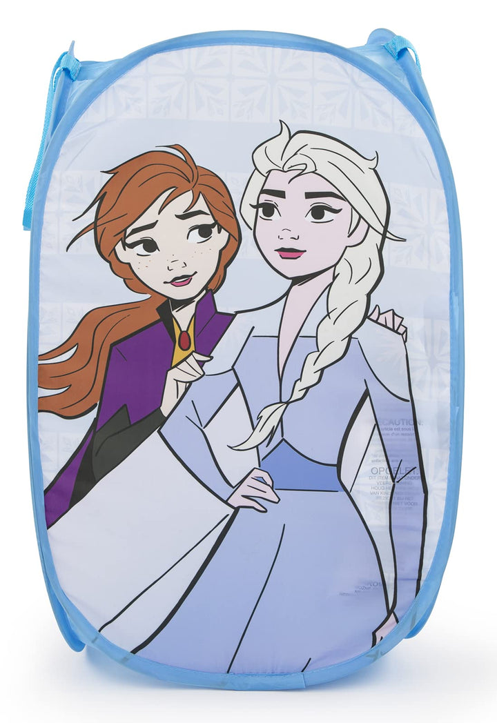 Disney Frozen Spirit of Adventure Pop-Up-Wäschekorb, 80 l, Wäschekorb für Kleidung oder Spielzeug Bl