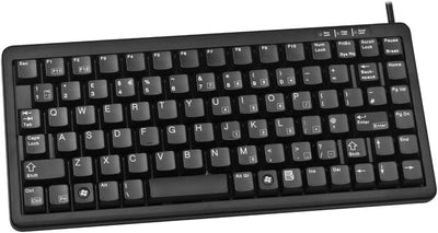 CHERRY Compact-Keyboard G84-4100, Deutsches Layout, QWERTZ Tastatur, kabelgebundene Tastatur, kompak