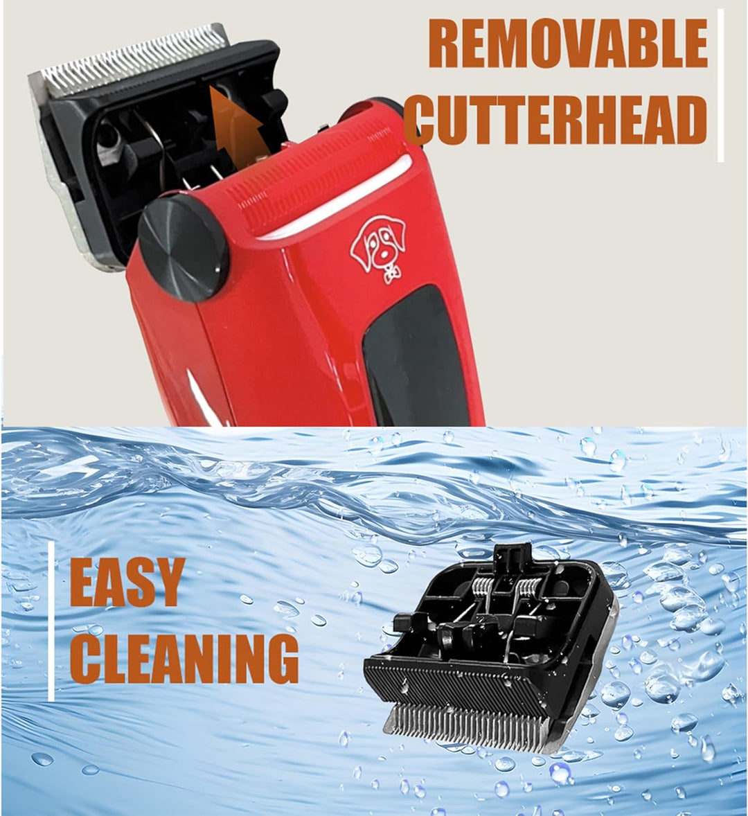 Hatteker Hundeschermaschine Profi Elektrische Tierhaarschneidemaschine mit 7500RPM Schermaschine Hun