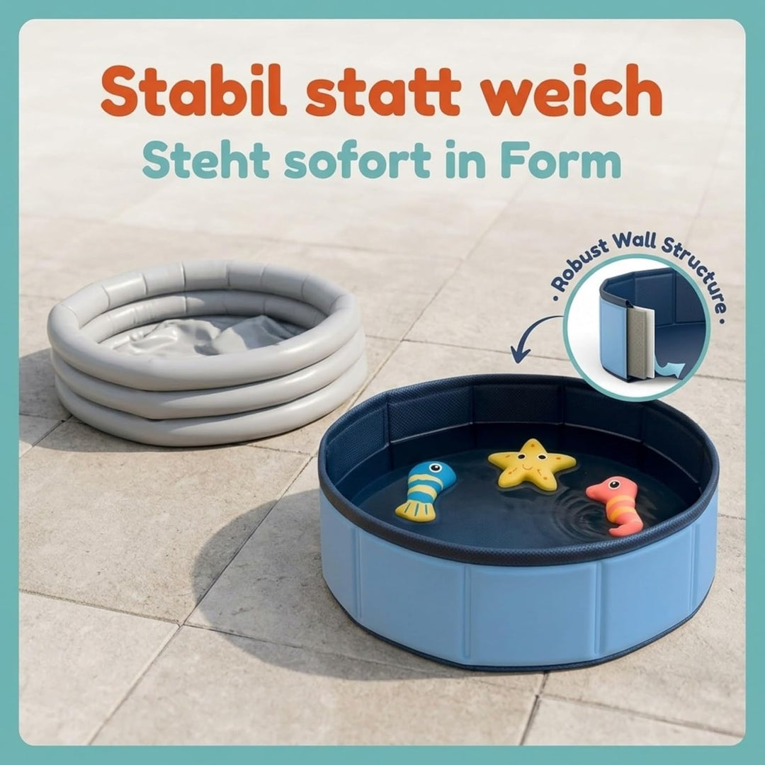 Swimmingpool Schwimmbecken für Katzen Katzenpool Katzenplanschbecken Katzenbadewanne, Faltbarer -Kat