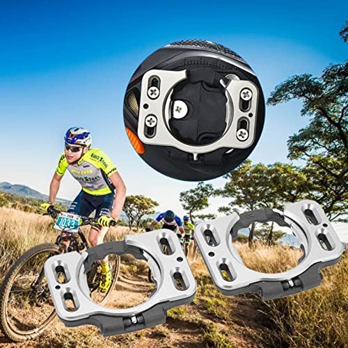 Fahrrad Schuhplatte, 1 Paar Rennrad Aluminium + Harz Schuhstollen Fahrrad Pedalstollen Abdeckung Ped