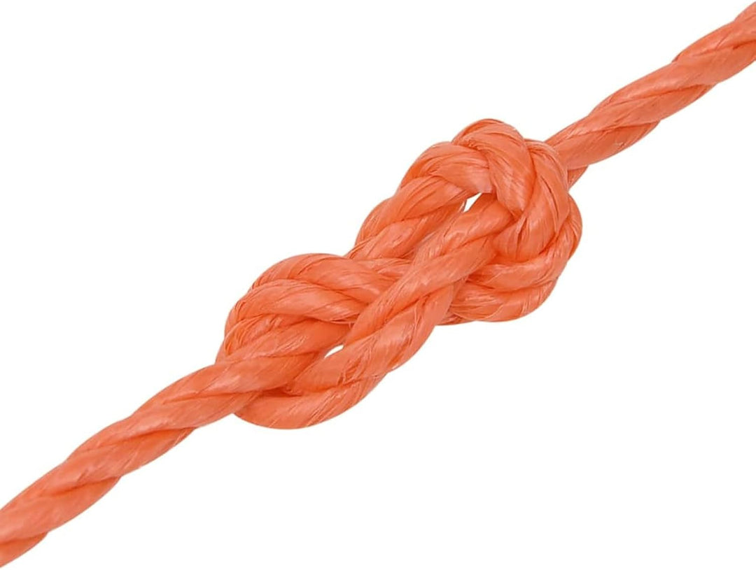 Tidyard Polypropylenseil, Arbeitsseil, Bootsseil, Festmacher, Faserseile, Flechtleine, Seile, Orange