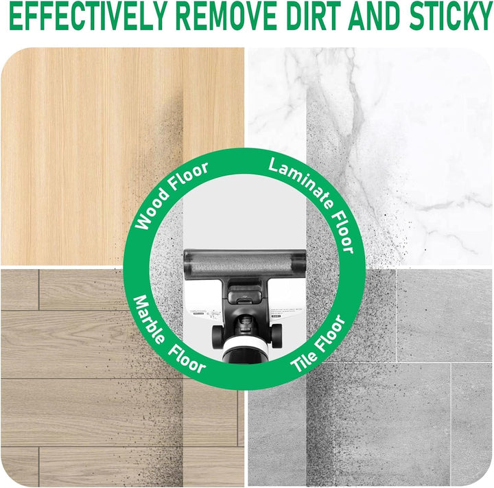 Zubehörset kompatibel mit Tineco iFloor 3 / Floor One S3 Nass-Trockensauger – 2 Bürstenrollen, 3 HEP