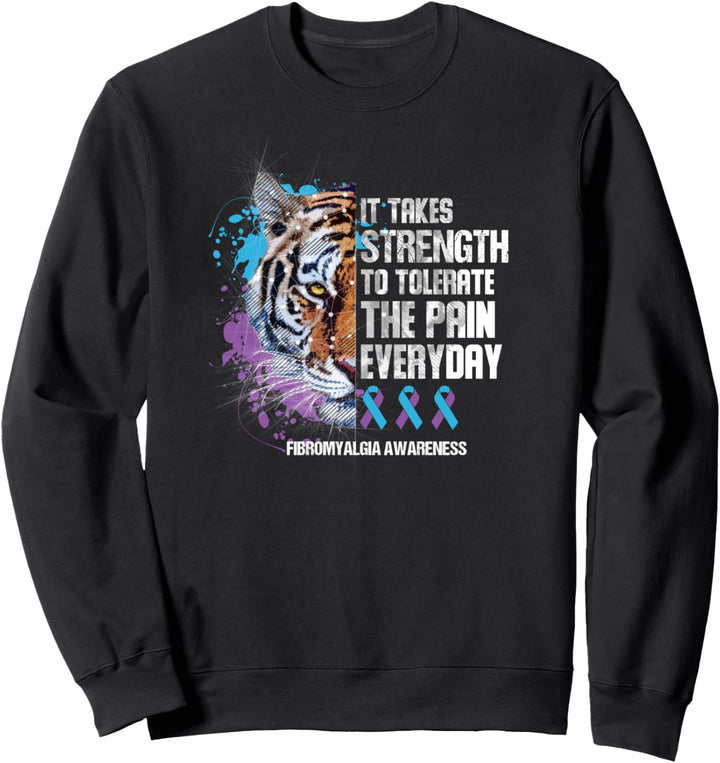Fibromyalgie Es braucht Kraft um die Schmerzen zu tolerieren Sweatshirt