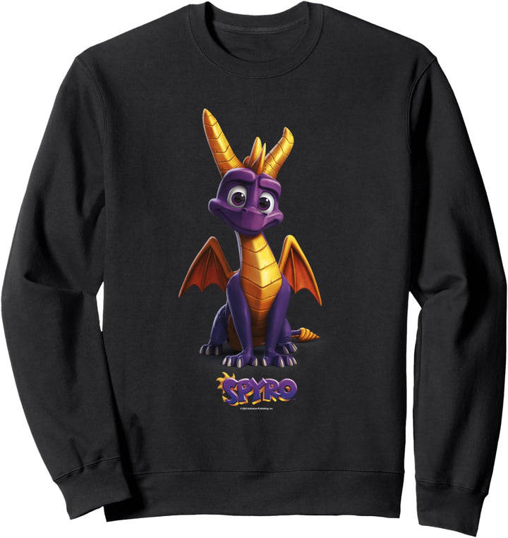 Spyro Adorable Purple Dragon Retro Video Game Icon Sweatshirt