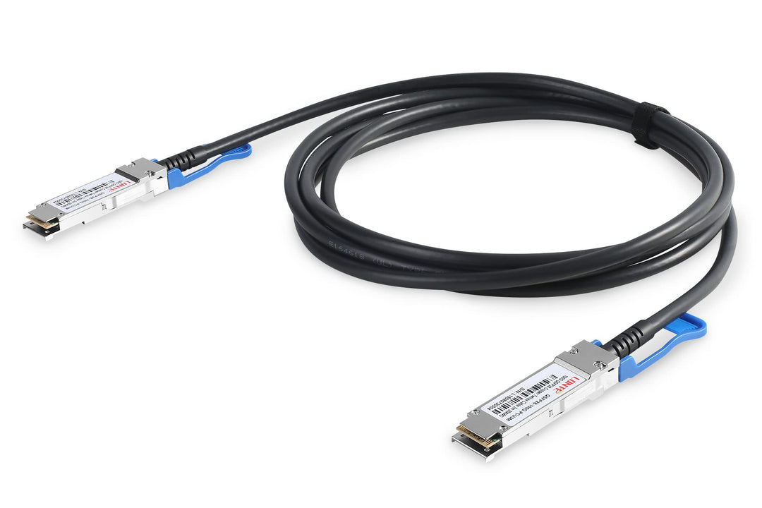 DIGITUS 100G QSFP28 Direct Attach Cable Bis zu 28.3125Gbps Datenrate je Channel 1m