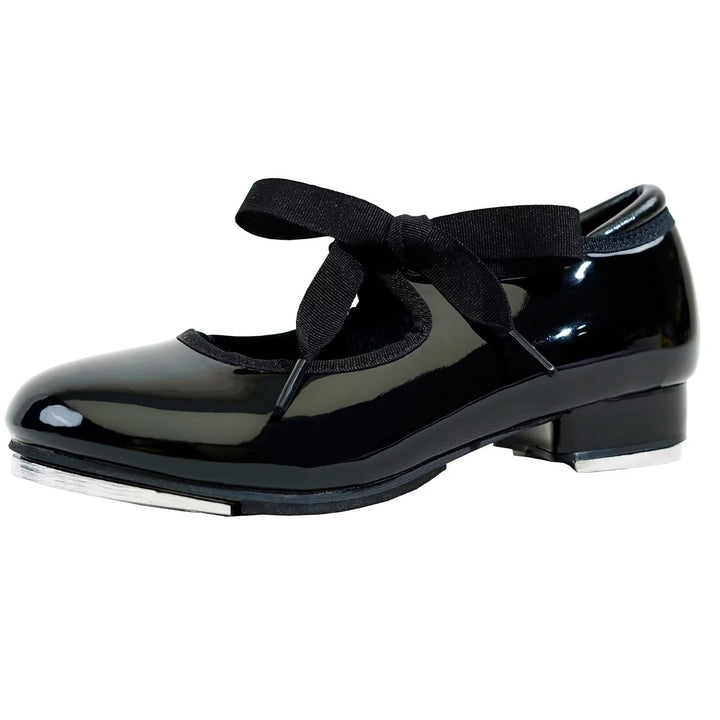 s.lemon Steppschuhe,Schwarz 2,5 cm Absatzhöhe Schnüren Stepp Schuhe für Kinder Erwachsene 28 EU Schw