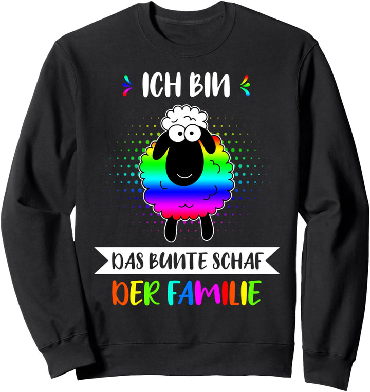 Regenbogen Gay LGBT Queer Fun Spruch Lustig Schaf Geschenk Sweatshirt