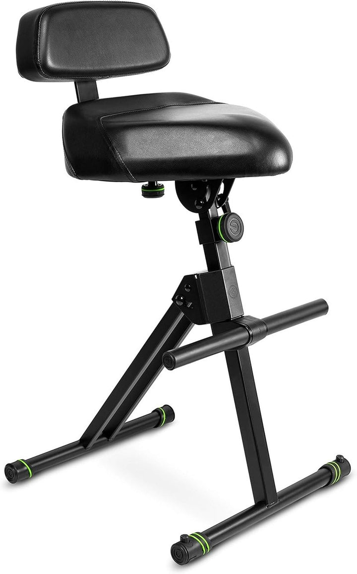 Gravity FM SEAT1 BR - Höhenverstellbare Stehhilfe mit Fussstütze und Rückenlehne, Höhenverstellung b