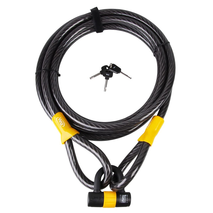 VINZ Kibo Schlaufenkabel ø20mm | ART 1 Zertifikat | Stahlseil mit Kunststoff ummantelt | Kabelschlos