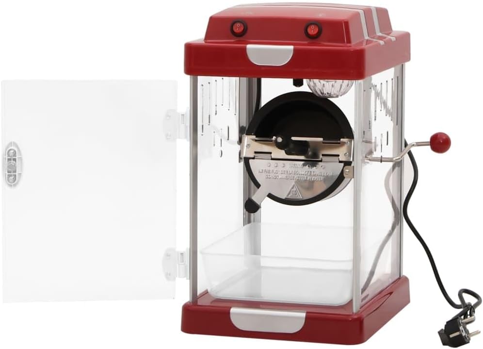 Popcornmaschine Kino-Style mit Edelstahlkessel 2,5 OZ, kompakt und platzsparend für Heimkino, Party