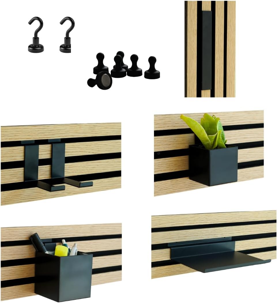 Steinmine - Designmanufaktur Zubehör-Set, Ablagen und Wandbehälter für Wandorganizer & Akustikpaneel