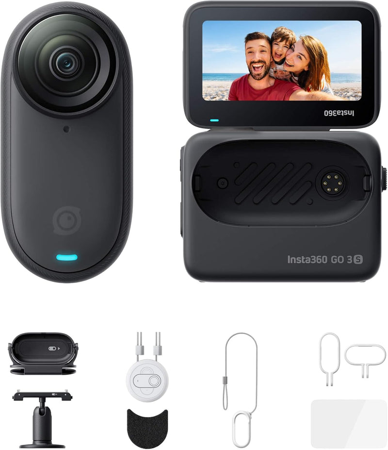 Insta360 GO 3S Action-Bundle - Tragbare 4K Mini-Kamera, Freihand-POVs, Überall anbringbar, Stabilisi