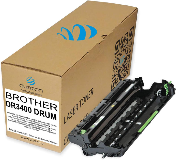 duston 2X DR3400, DR-3400 Trommel Kompatibll zu met Brother DCP-L 5500 6600 HL-L 5000 5100 5200 6250