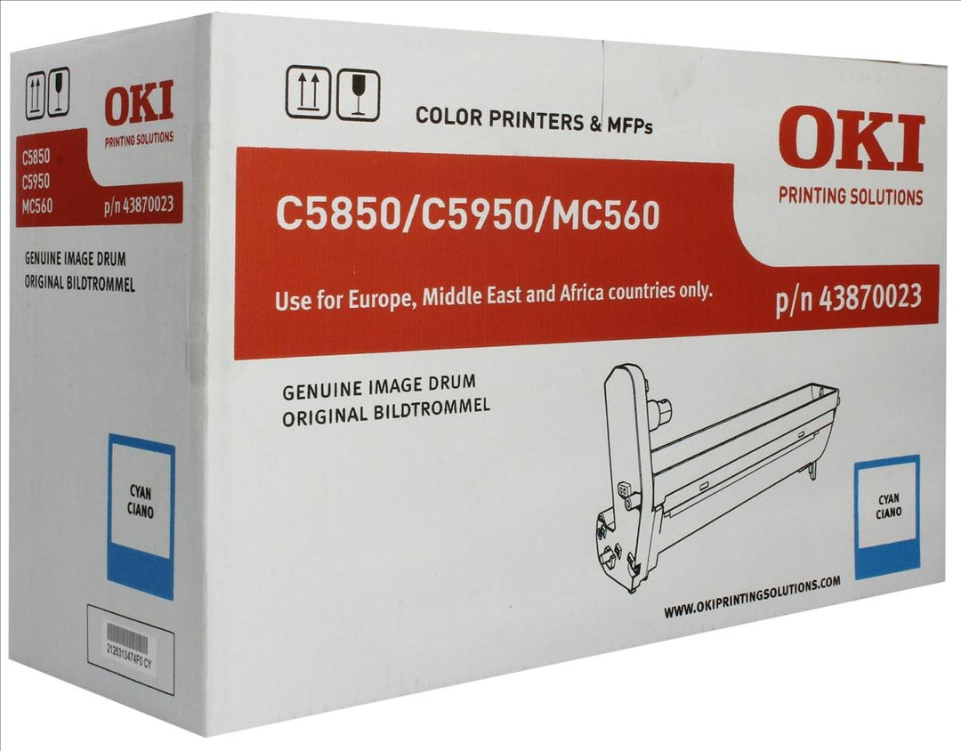 OKI 43870023 C5850, C5950 Trommel 20.000 Seiten, cyan, cyan