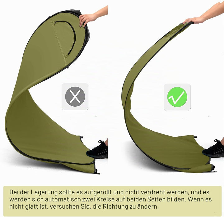 BRIAN & DANY Duschzelt Camping, Pop Up Toilettenzelt, Tragbares Umkleidezelt mit Regenschutz und Fen
