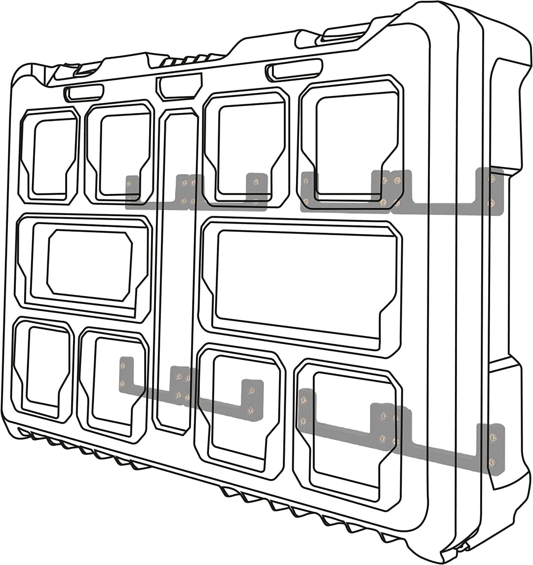StealthMounts Packout Mounting Cleats 12 Pack | Milwaukee Packout Cleats | Milwaukee Packout Mountin