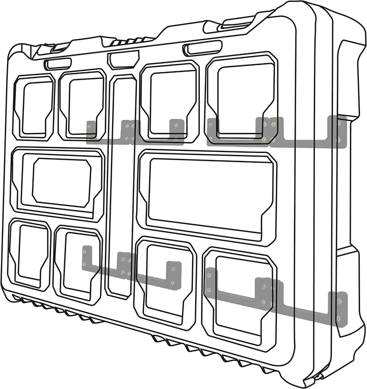 StealthMounts Packout Mounting Cleats 12 Pack | Milwaukee Packout Cleats | Milwaukee Packout Mountin