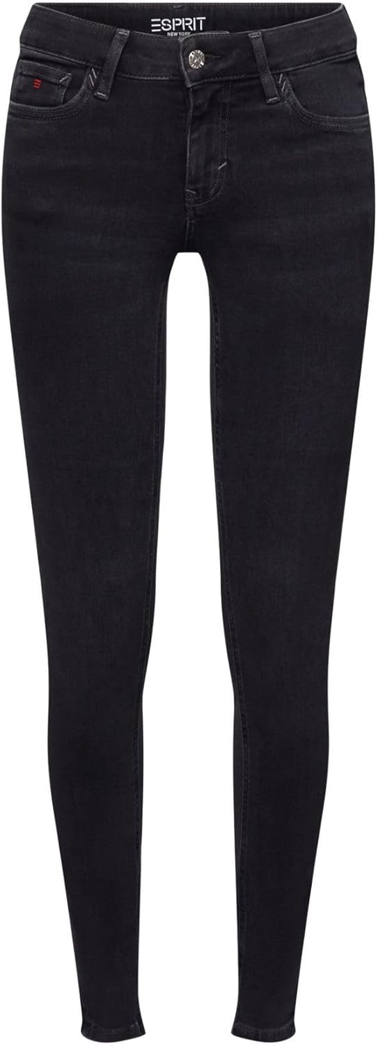 ESPRIT Damen Jeans 30W / 32L 910/Black Rinse, 30W / 32L 910/Black Rinse