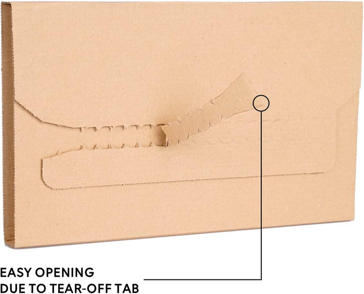 Buchverpackung 100 Stück selbstklebend für A4, 310 x 250 x 20-70 mm, Universal Wickelverpackung Einh