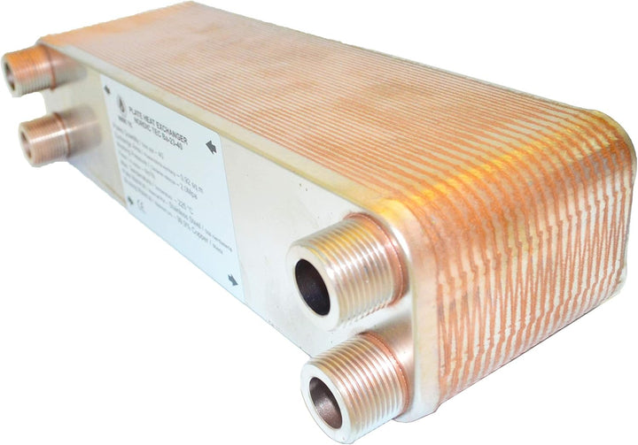 Edelstahl Plattenwärmetauscher Wärmetauscher Nordic Tec Ba-23-40 40 Platten mit Wandbefestigung und