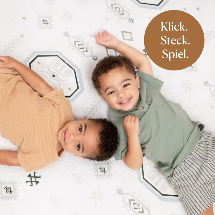 Toddlekind Puzzlematte Kinder, 6-Tlg. Inkl. Rand – Baby-Puzzlematten & Puzzle Bodenmatte, Ungiftige
