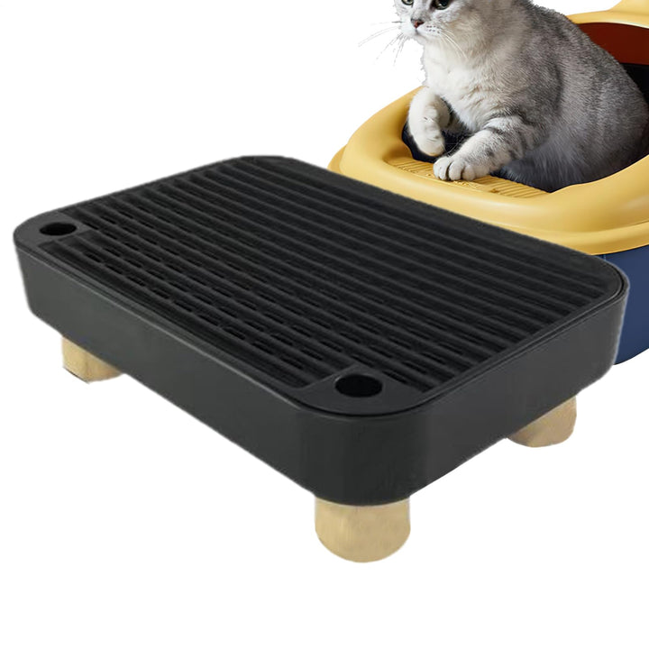 Katzenklo Stufe, Treppe Für Kätzchen Toilette Mit Filterfunktion, rutschfeste Kätzchen Katzenklo Mat