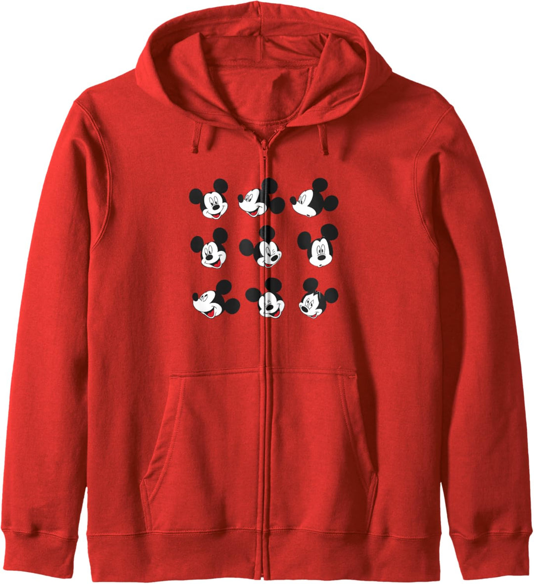 Disney Mickey And Friends Mickey Mouse Faces Grid Kapuzenjacke