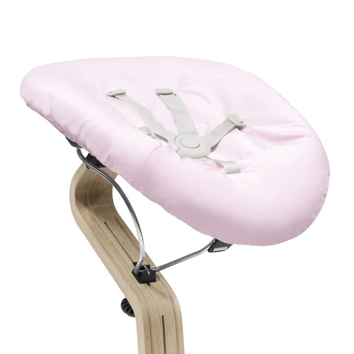 Stokke Nomi Newborn Set, Black/Grey Pink - Mit 5-Punkt-Sicherheitsgurt und wendbarem, waschbarem Tex