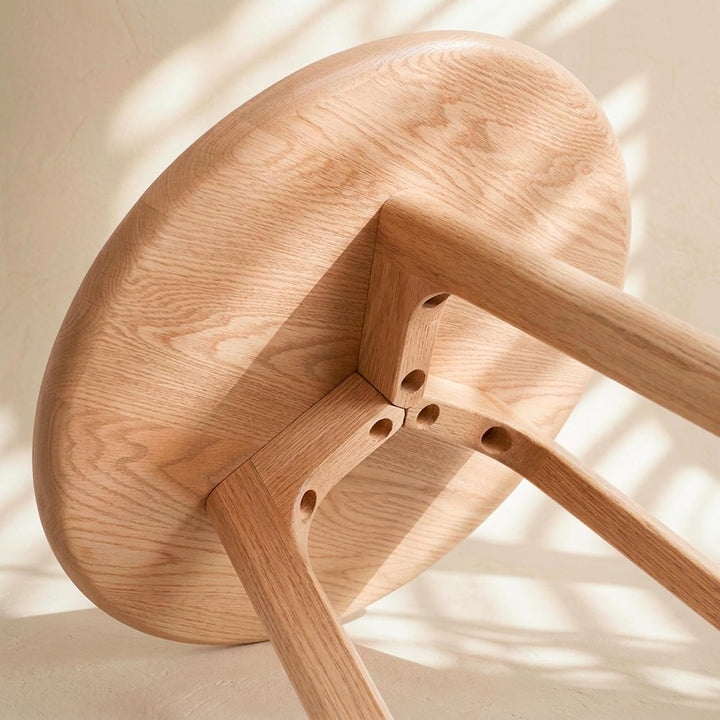 Beistelltisch Rund Walnussholz Massivholz Minimales Dunkles Holz Beistelltisch Skandinavischer Beist