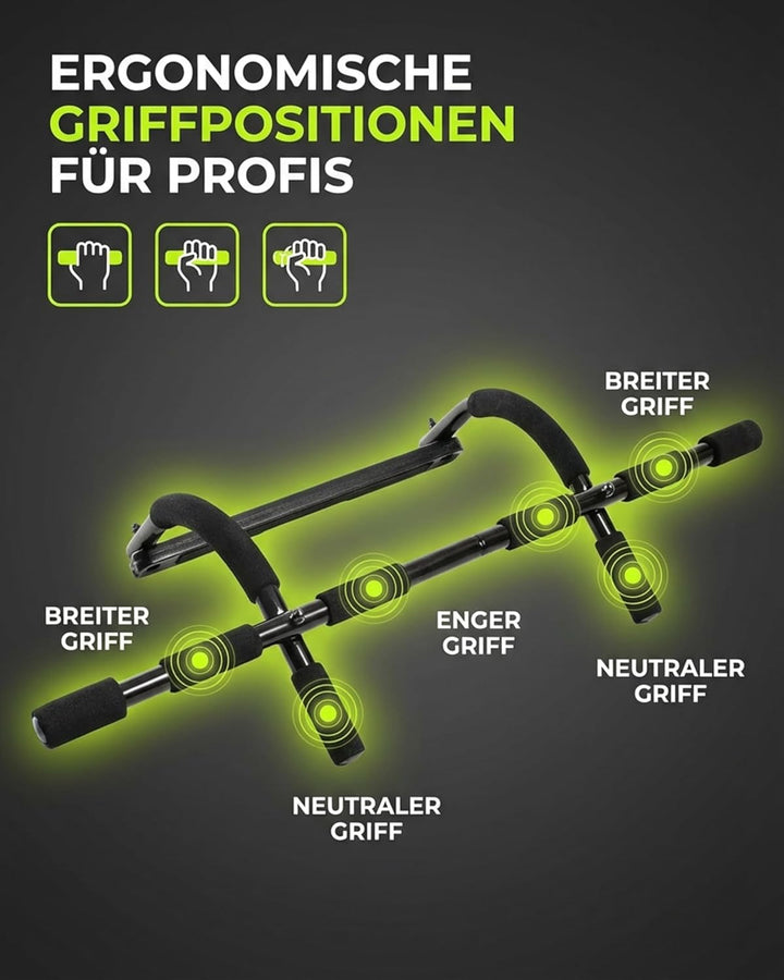 TOOLZ Chin Up Bar – Klimmzugstange für Zuhause – Multifunktionstrainer für Sit-ups, Press-ups & Chin