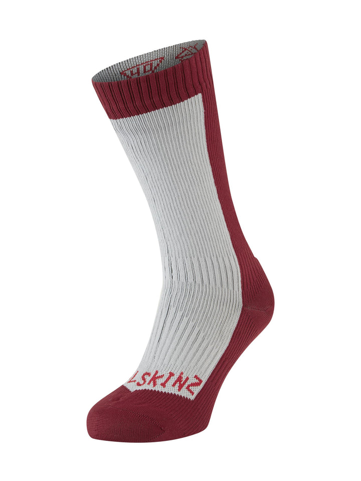 Sealskinz Unisex Kaltes Wasser Wasserdichte Socken Grey / Red XL, Grey / Red XL