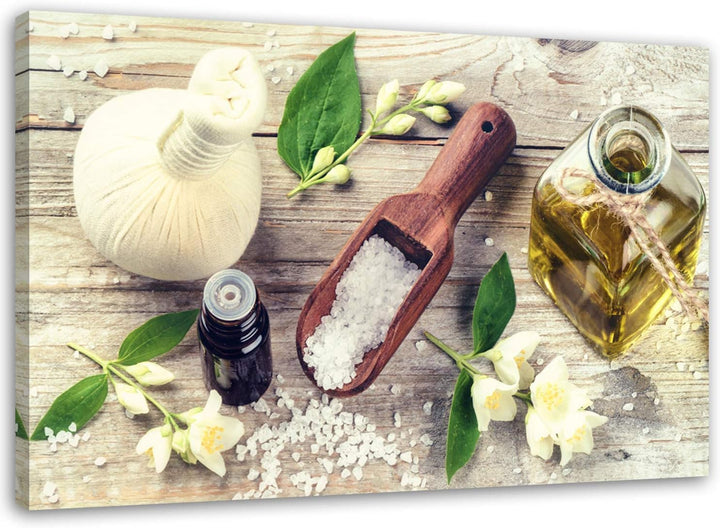 Feeby Bilder Essen Gewürzeküche 60x40 cm Wohnzimmer Schlafzimmer Büro Flur Küche Wandbilder Modern B