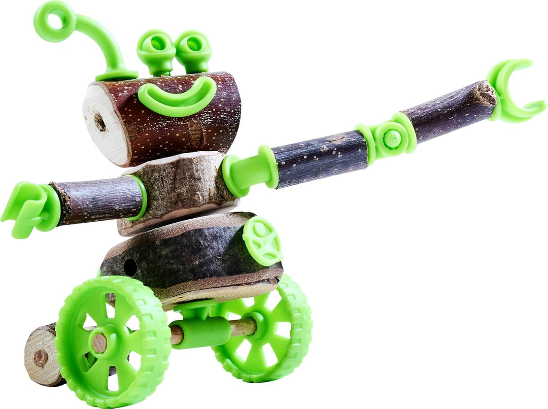 HABA 306308 - Terra Kids Connectors Konstruktions-Set Waldhelden, kreativ ab 8 Jahren