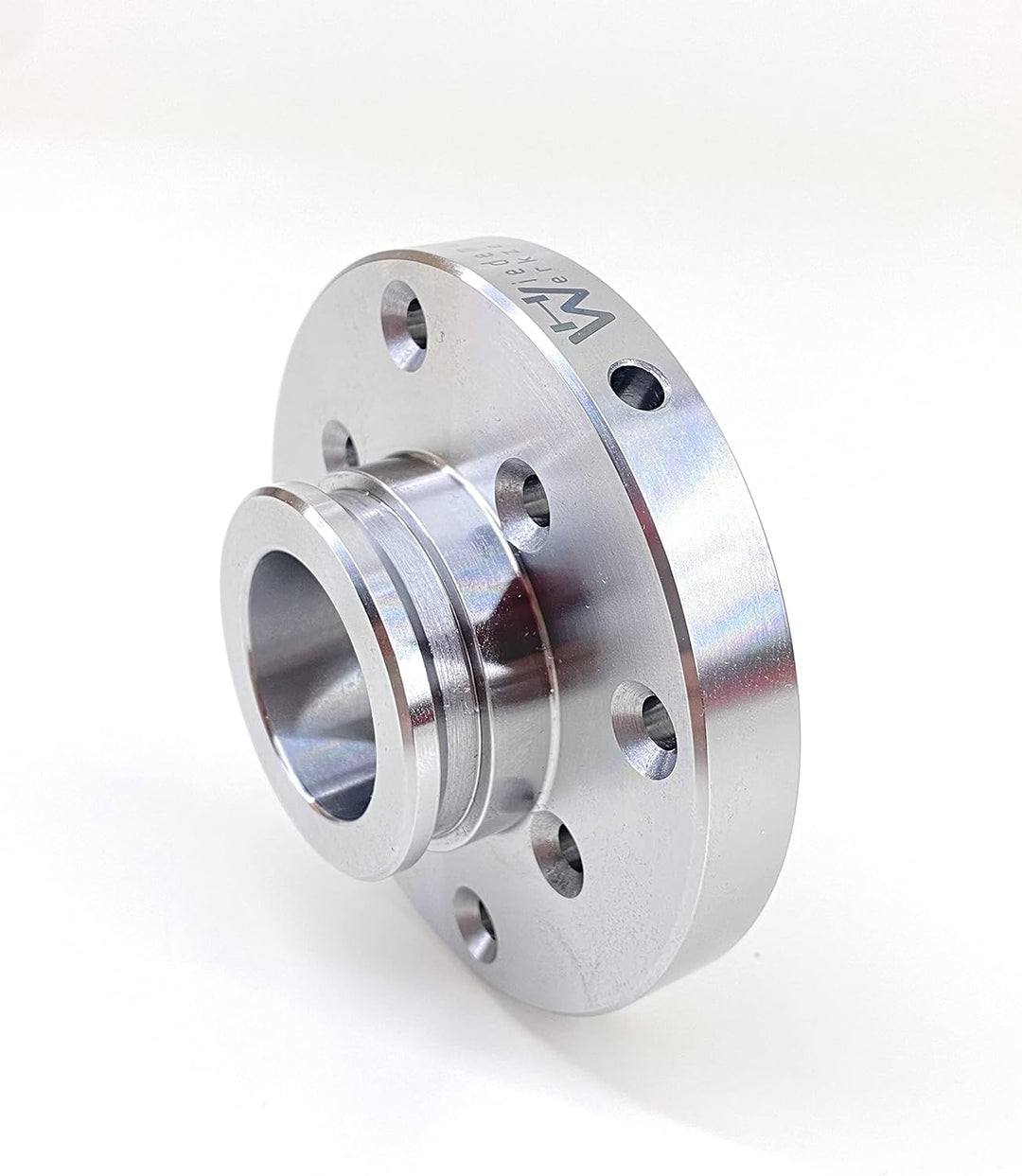 Planscheibe Ø 100mm, Aufnahme M33x3,5mm DIN800, mit Ablaufsicherungsnut ASR, 2 Lochkreise mit 8 Löch