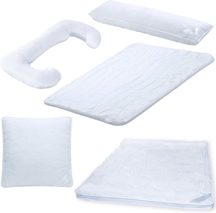 aqua-textil Ambiente Sommer Leicht Steppbettdecke 2er Set 150 x 200 cm Mikrofaser Steppdecke atmungs