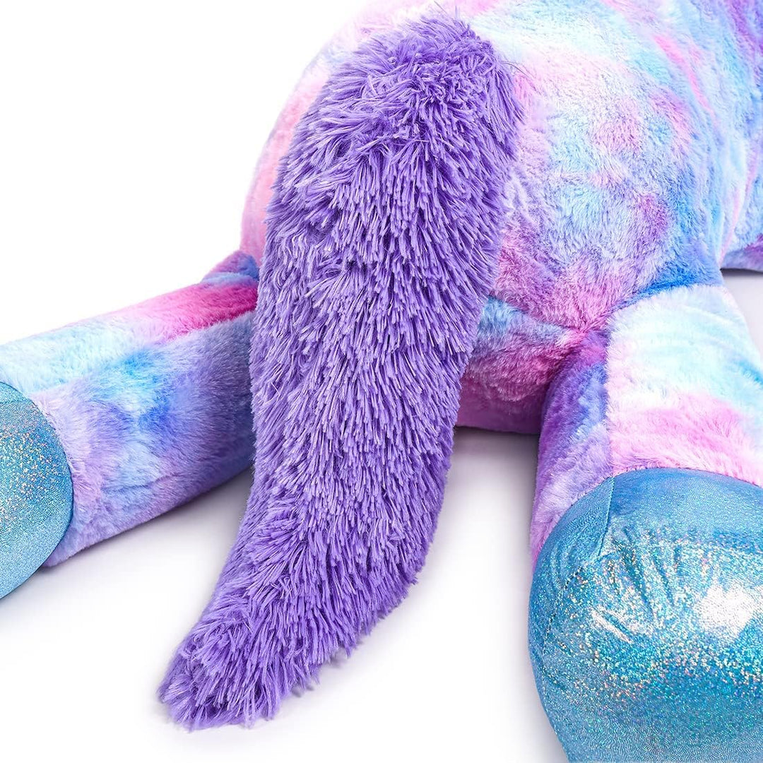 Yeqivo Riesen Einhorn Spielzeug Plüsch Grosses Regenbogen Lila Einhorn Kuscheltier Schöne Einhorn Ge