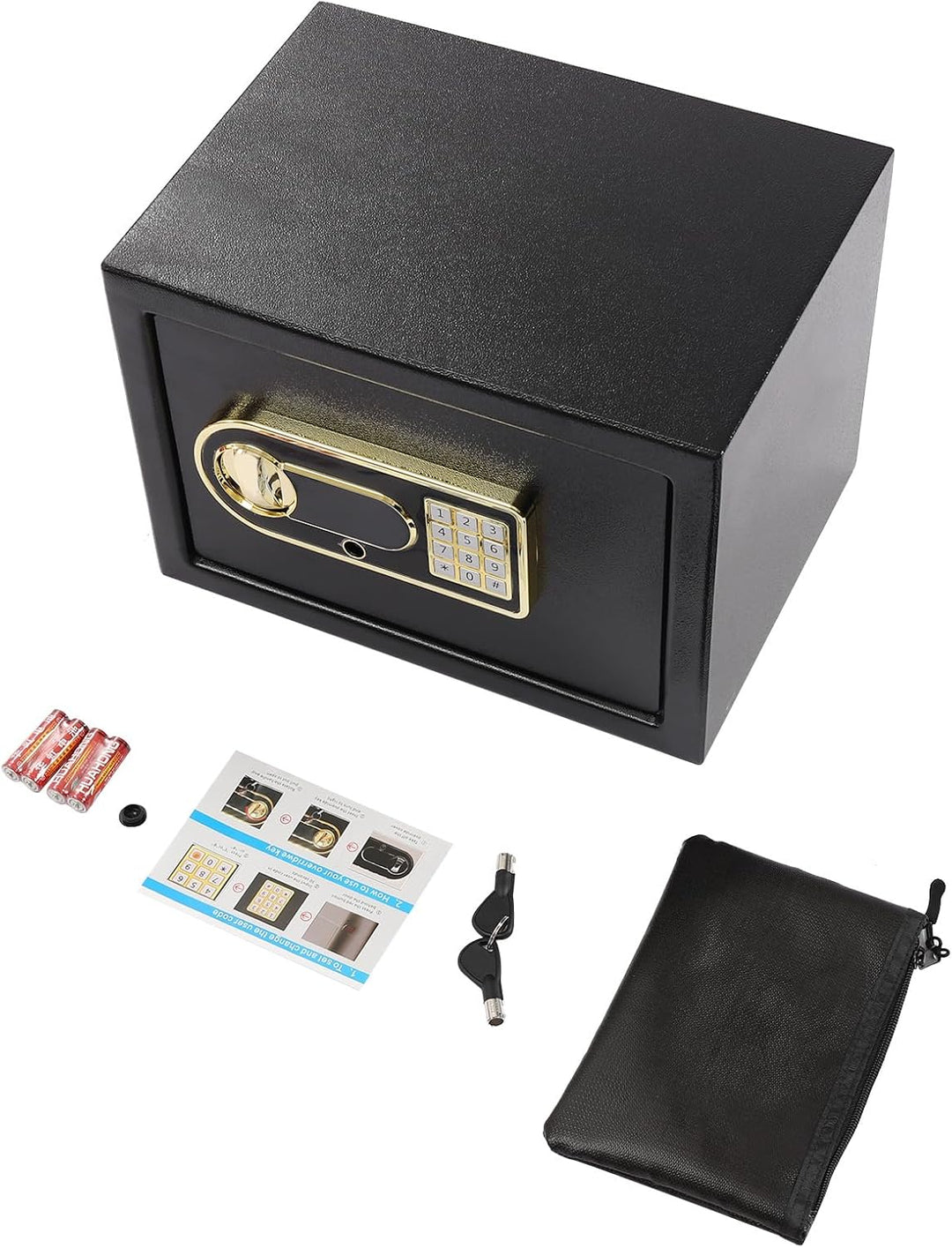 22L Digital Safe Tresor Feuerfest Dokumententresor Geldschrank Wandtresor MöBeltresor Aktentresor Mi